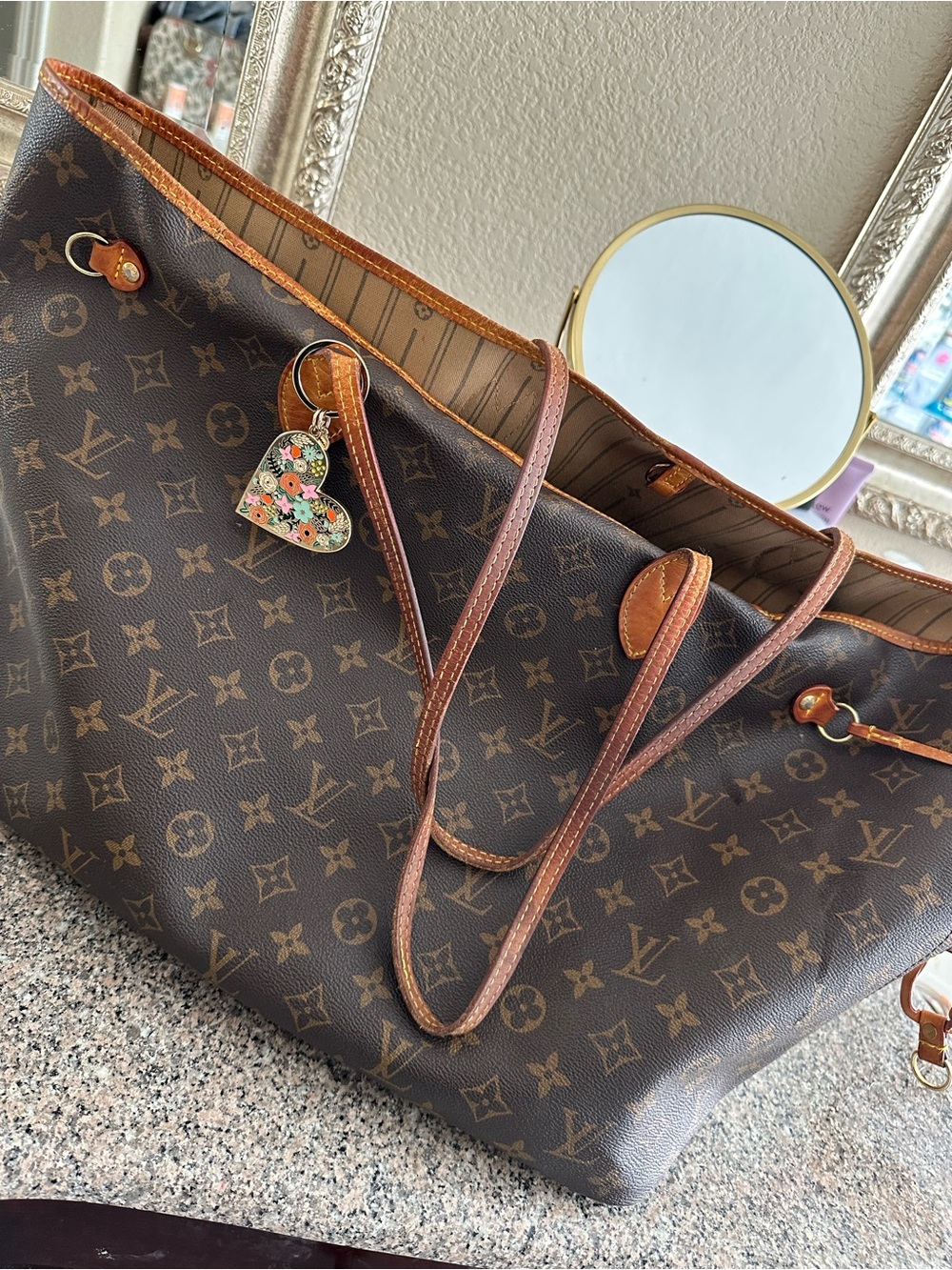 Louis Vuitton Monogram Canvas Tote in Brown and Tan